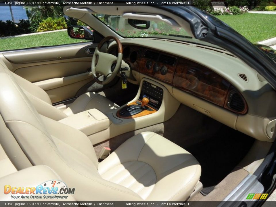 1998 Jaguar XK XK8 Convertible Anthracite Metallic / Cashmere Photo #11