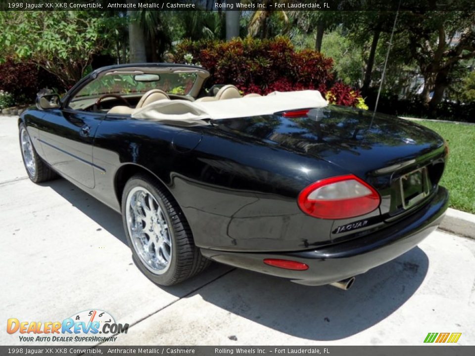 1998 Jaguar XK XK8 Convertible Anthracite Metallic / Cashmere Photo #25