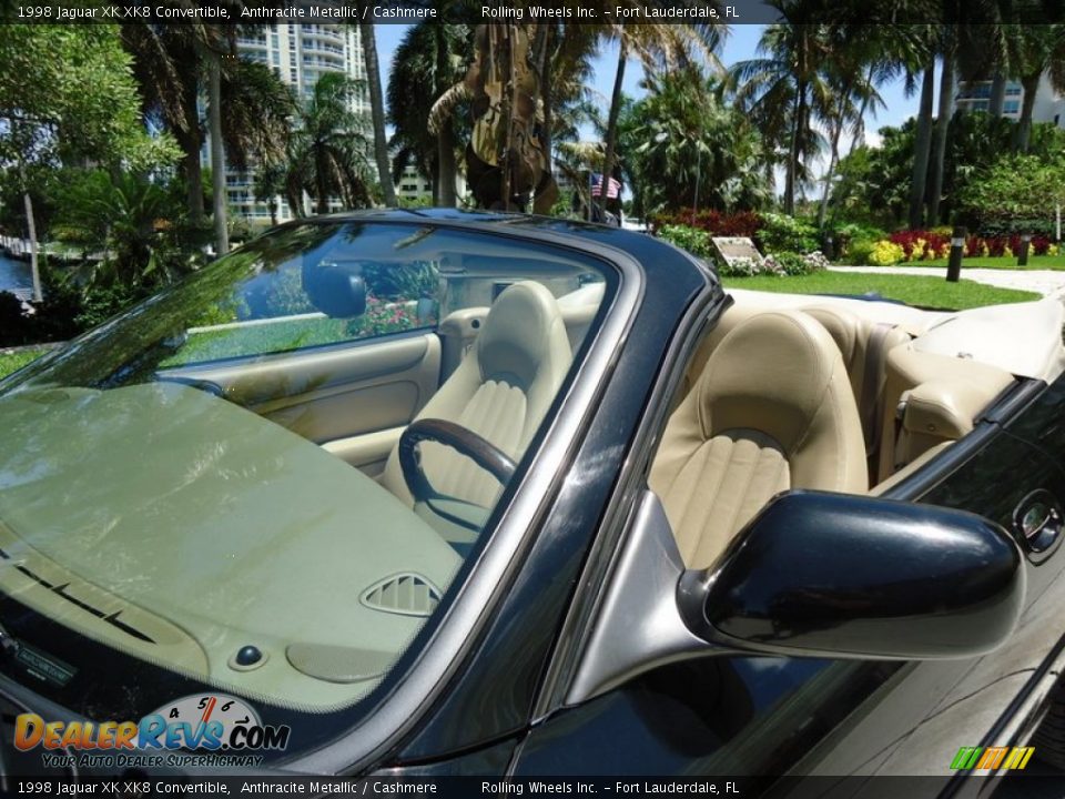 1998 Jaguar XK XK8 Convertible Anthracite Metallic / Cashmere Photo #27