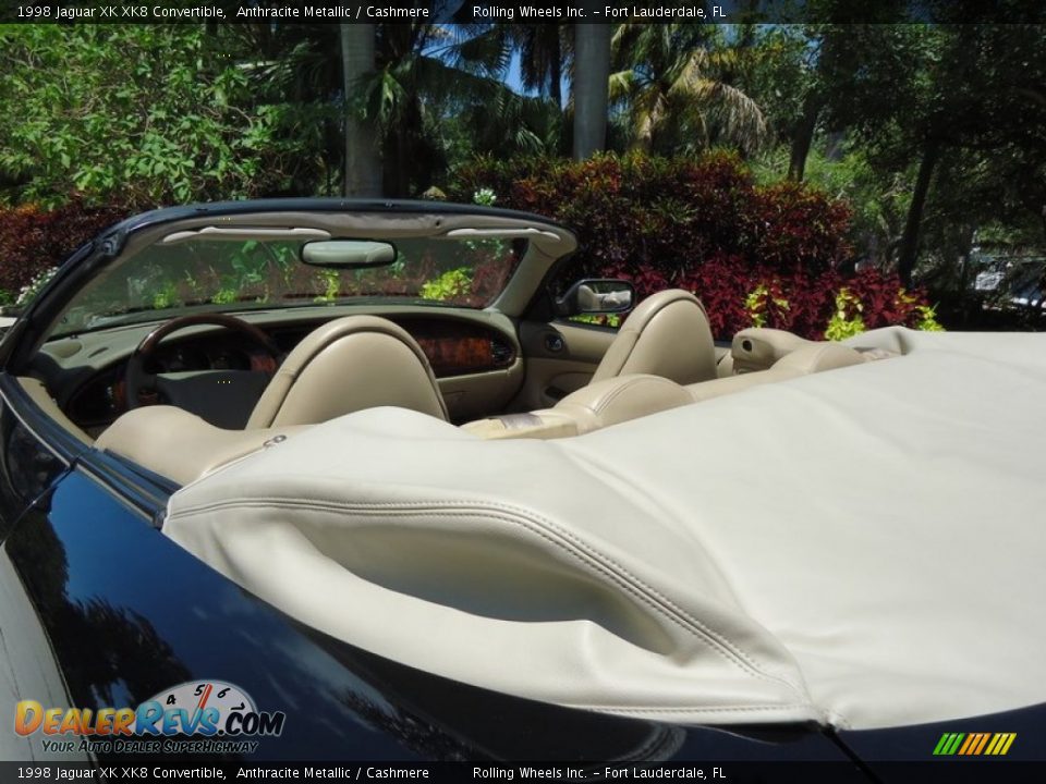 1998 Jaguar XK XK8 Convertible Anthracite Metallic / Cashmere Photo #35