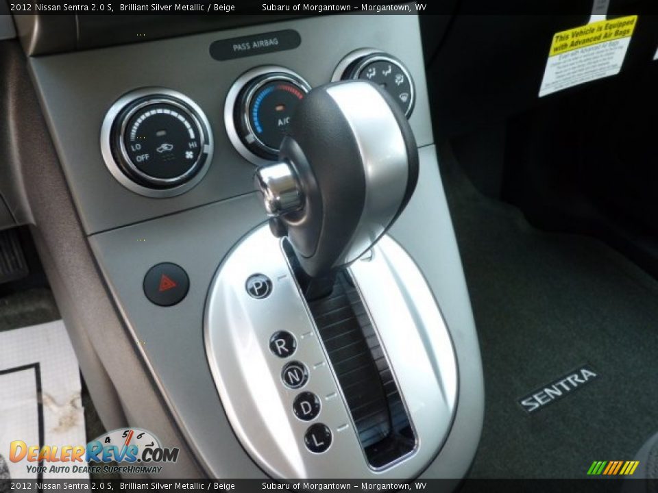 2012 Nissan Sentra 2.0 S Brilliant Silver Metallic / Beige Photo #18