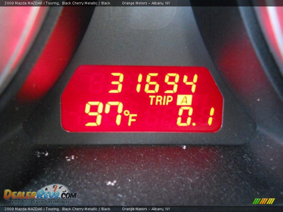 2009 Mazda MAZDA6 i Touring Black Cherry Metallic / Black Photo #22