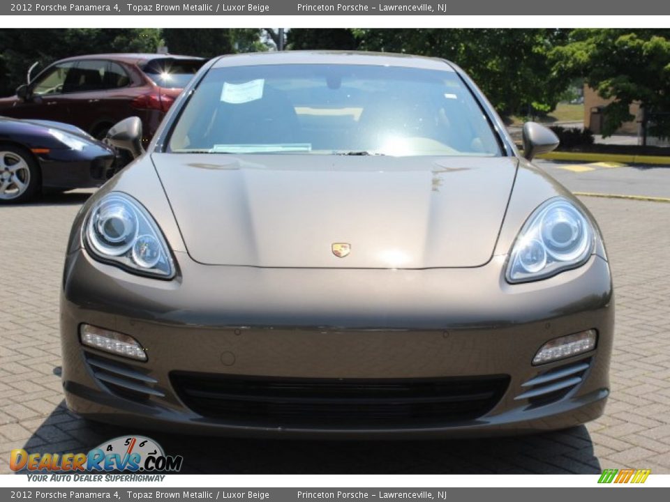 2012 Porsche Panamera 4 Topaz Brown Metallic / Luxor Beige Photo #2