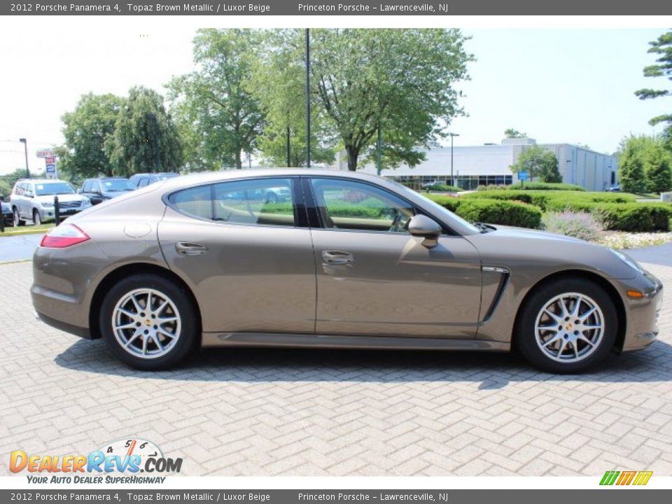 2012 Porsche Panamera 4 Topaz Brown Metallic / Luxor Beige Photo #4