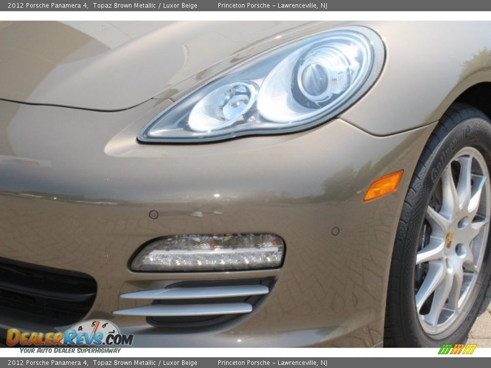 2012 Porsche Panamera 4 Topaz Brown Metallic / Luxor Beige Photo #31