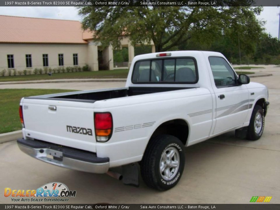 1997 Mazda B-Series Truck B2300 SE Regular Cab Oxford White / Gray Photo #3