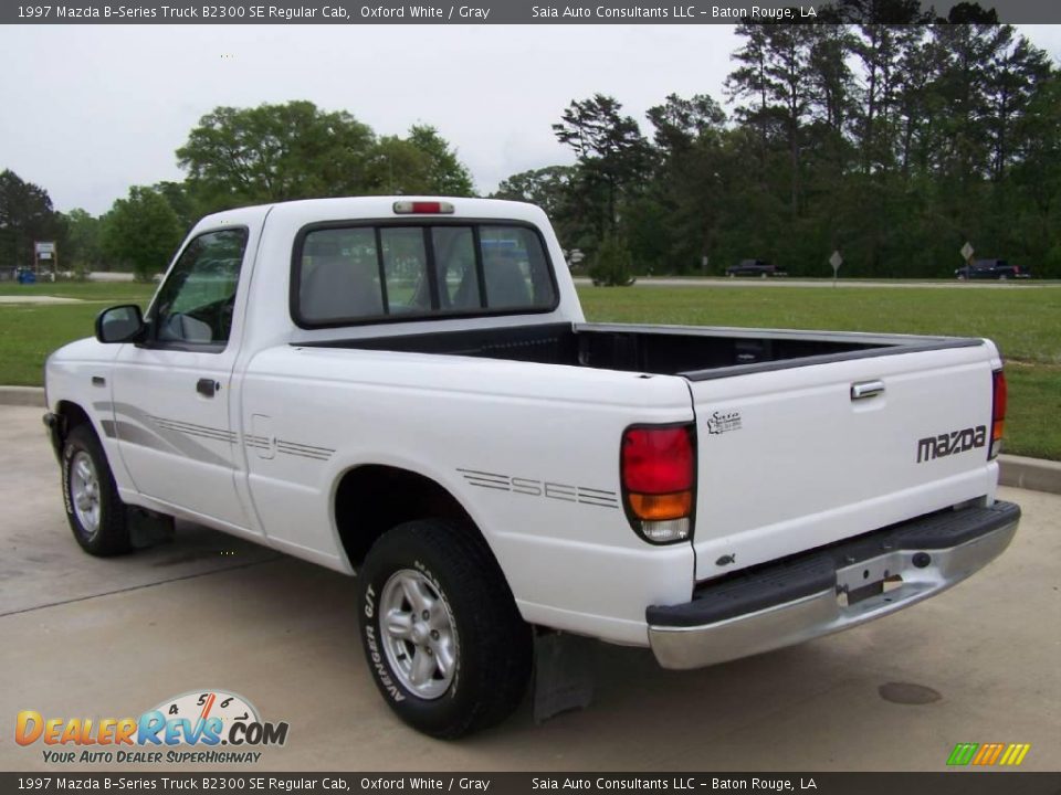 1997 Mazda B-Series Truck B2300 SE Regular Cab Oxford White / Gray Photo #5