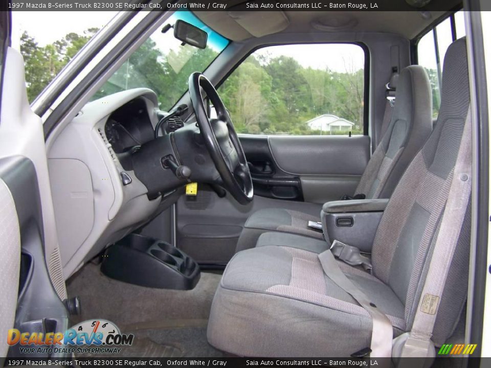 1997 Mazda B-Series Truck B2300 SE Regular Cab Oxford White / Gray Photo #9