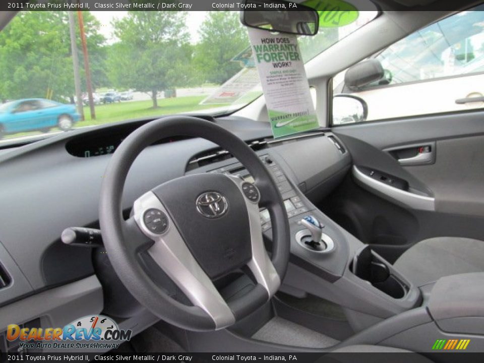 2011 Toyota Prius Hybrid II Classic Silver Metallic / Dark Gray Photo #12