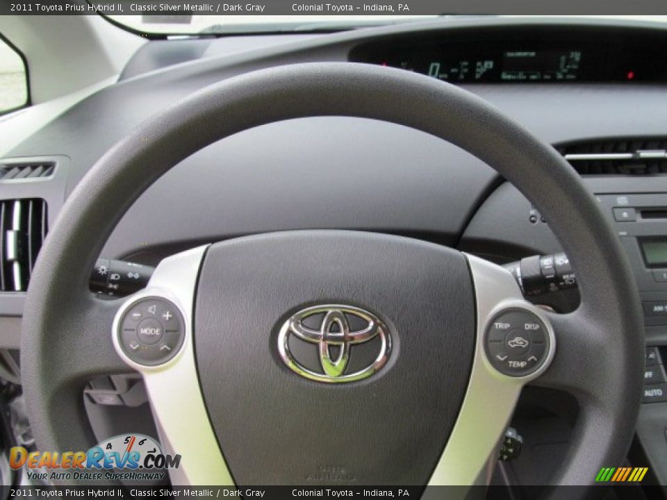 2011 Toyota Prius Hybrid II Classic Silver Metallic / Dark Gray Photo #14