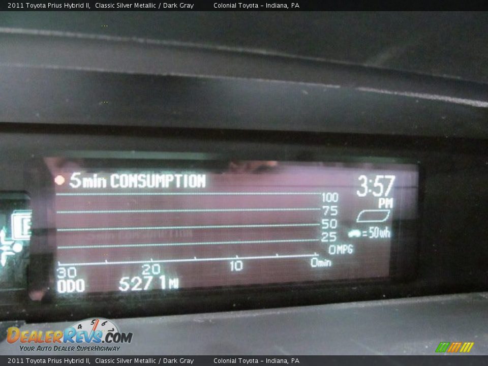 2011 Toyota Prius Hybrid II Classic Silver Metallic / Dark Gray Photo #20