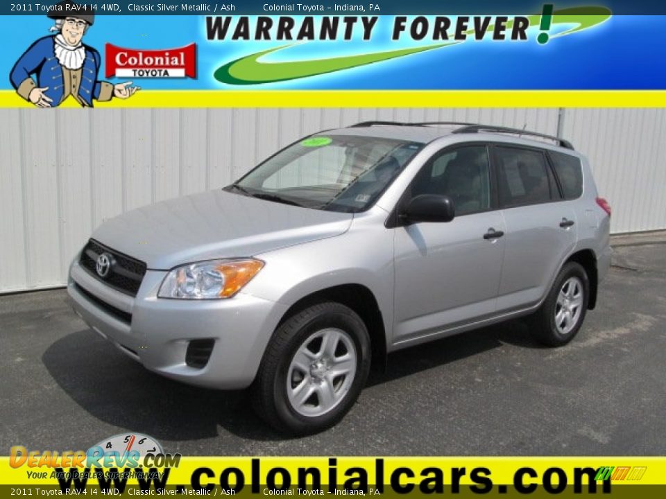 2011 Toyota RAV4 I4 4WD Classic Silver Metallic / Ash Photo #1