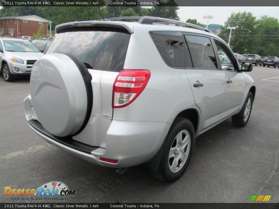 2011 Toyota RAV4 I4 4WD Classic Silver Metallic / Ash Photo #6