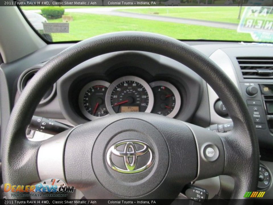 2011 Toyota RAV4 I4 4WD Classic Silver Metallic / Ash Photo #15