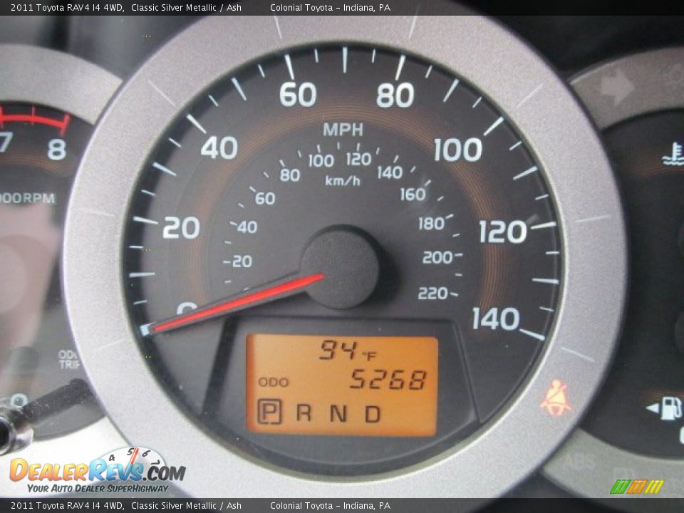 2011 Toyota RAV4 I4 4WD Classic Silver Metallic / Ash Photo #20