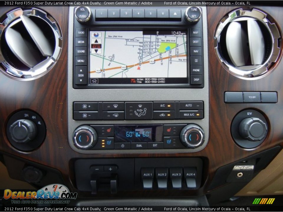 Navigation of 2012 Ford F350 Super Duty Lariat Crew Cab 4x4 Dually Photo #10