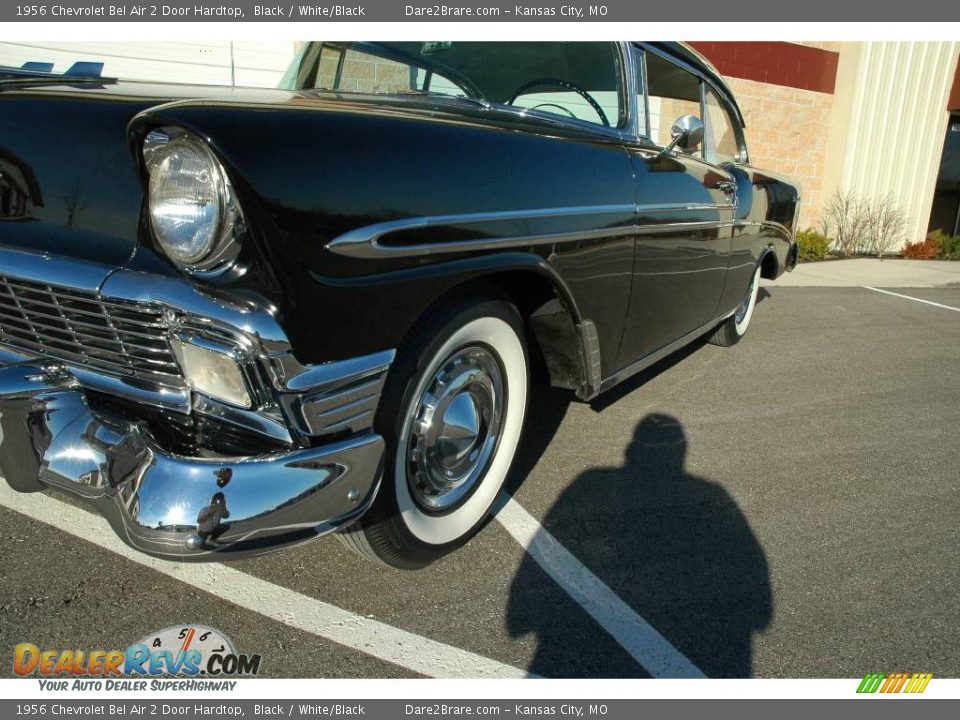 1956 Chevrolet Bel Air 2 Door Hardtop Black / White/Black Photo #14
