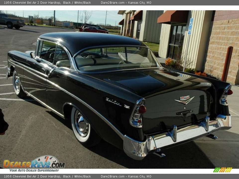 1956 Chevrolet Bel Air 2 Door Hardtop Black / White/Black Photo #15
