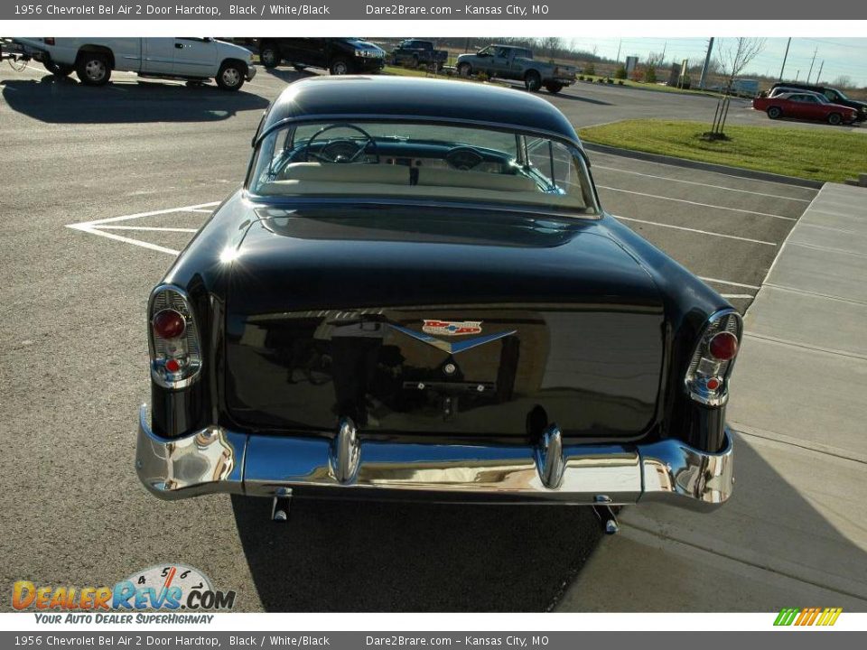 1956 Chevrolet Bel Air 2 Door Hardtop Black / White/Black Photo #16