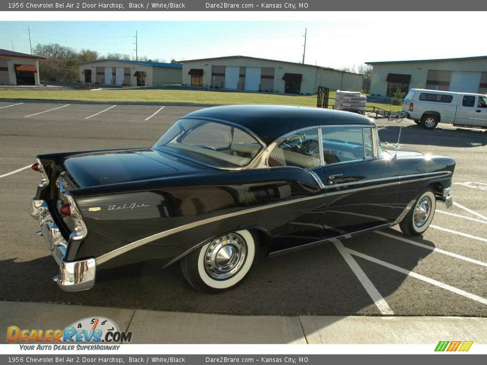 1956 Chevrolet Bel Air 2 Door Hardtop Black / White/Black Photo #17