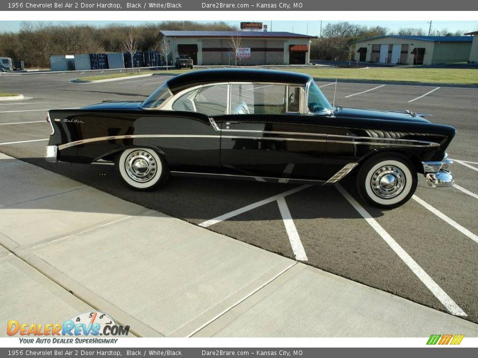 1956 Chevrolet Bel Air 2 Door Hardtop Black / White/Black Photo #18
