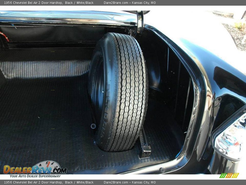 1956 Chevrolet Bel Air 2 Door Hardtop Black / White/Black Photo #20
