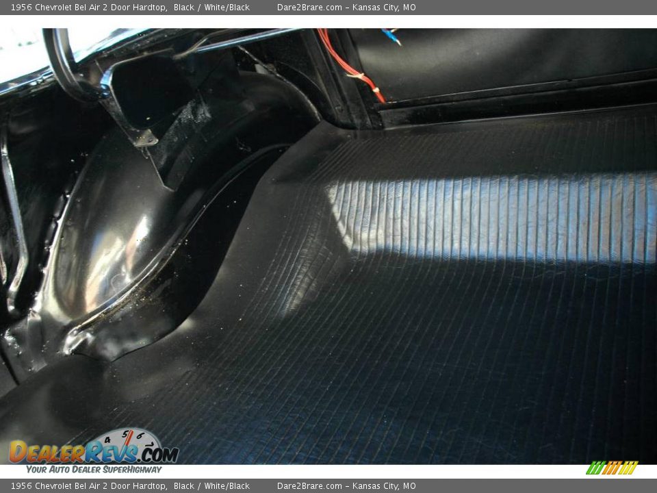 1956 Chevrolet Bel Air 2 Door Hardtop Black / White/Black Photo #21