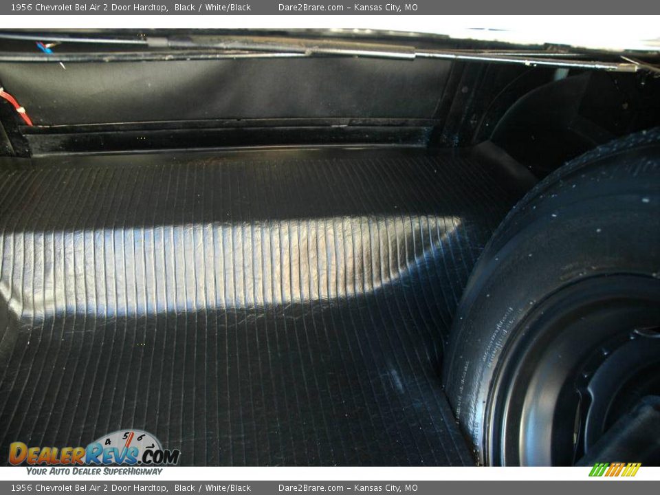 1956 Chevrolet Bel Air 2 Door Hardtop Black / White/Black Photo #22