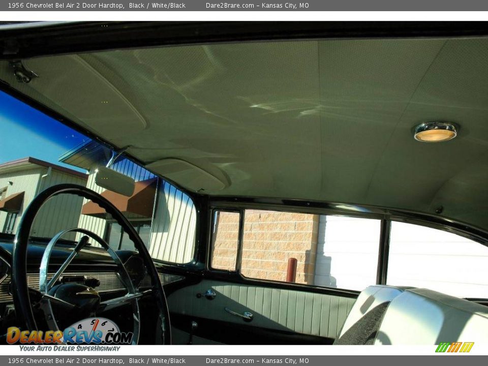 1956 Chevrolet Bel Air 2 Door Hardtop Black / White/Black Photo #26