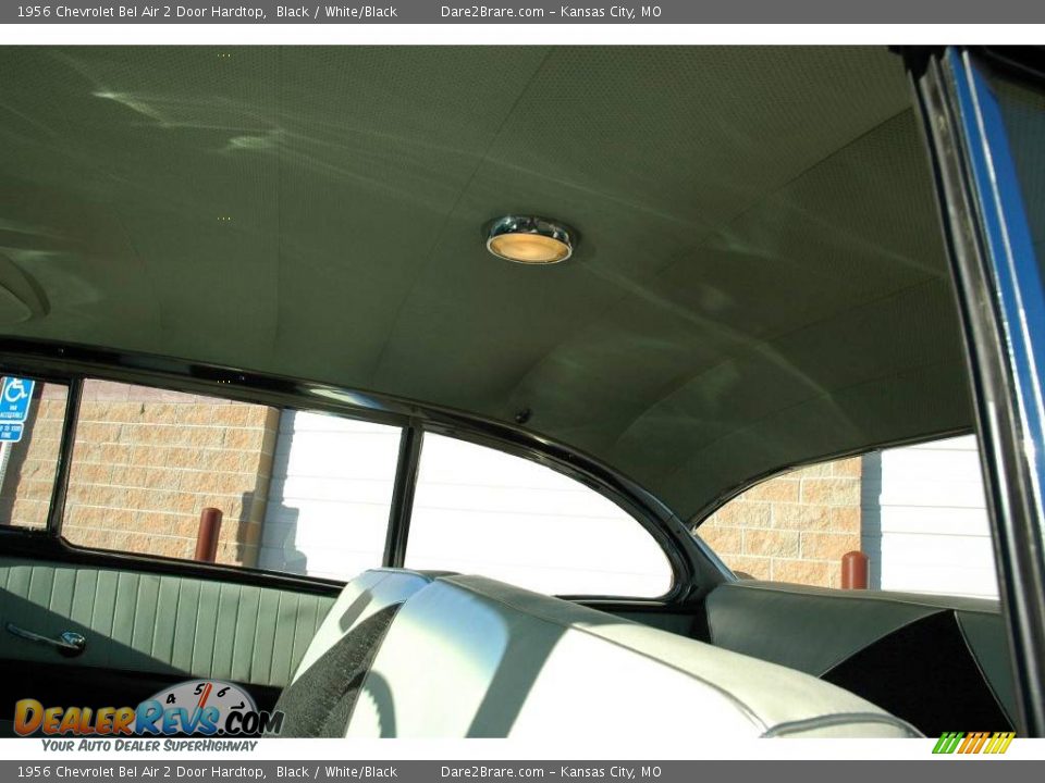 1956 Chevrolet Bel Air 2 Door Hardtop Black / White/Black Photo #27