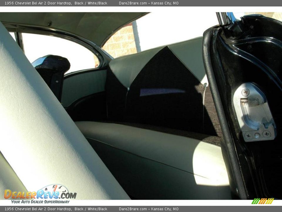 1956 Chevrolet Bel Air 2 Door Hardtop Black / White/Black Photo #28