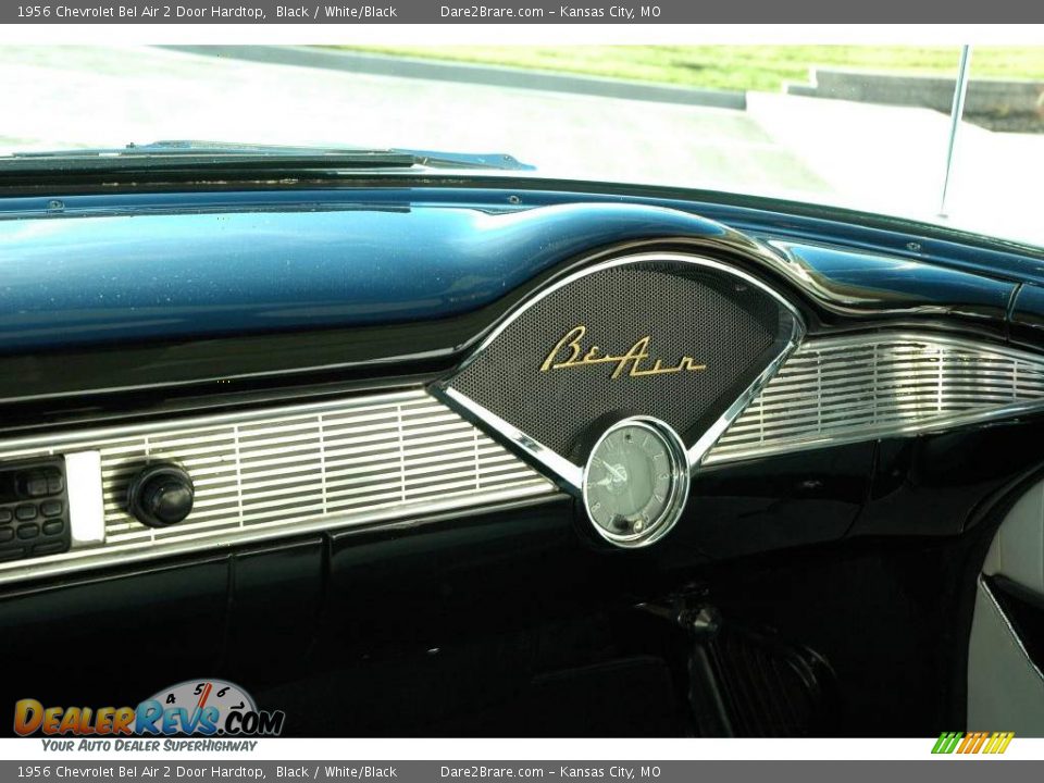 1956 Chevrolet Bel Air 2 Door Hardtop Black / White/Black Photo #30