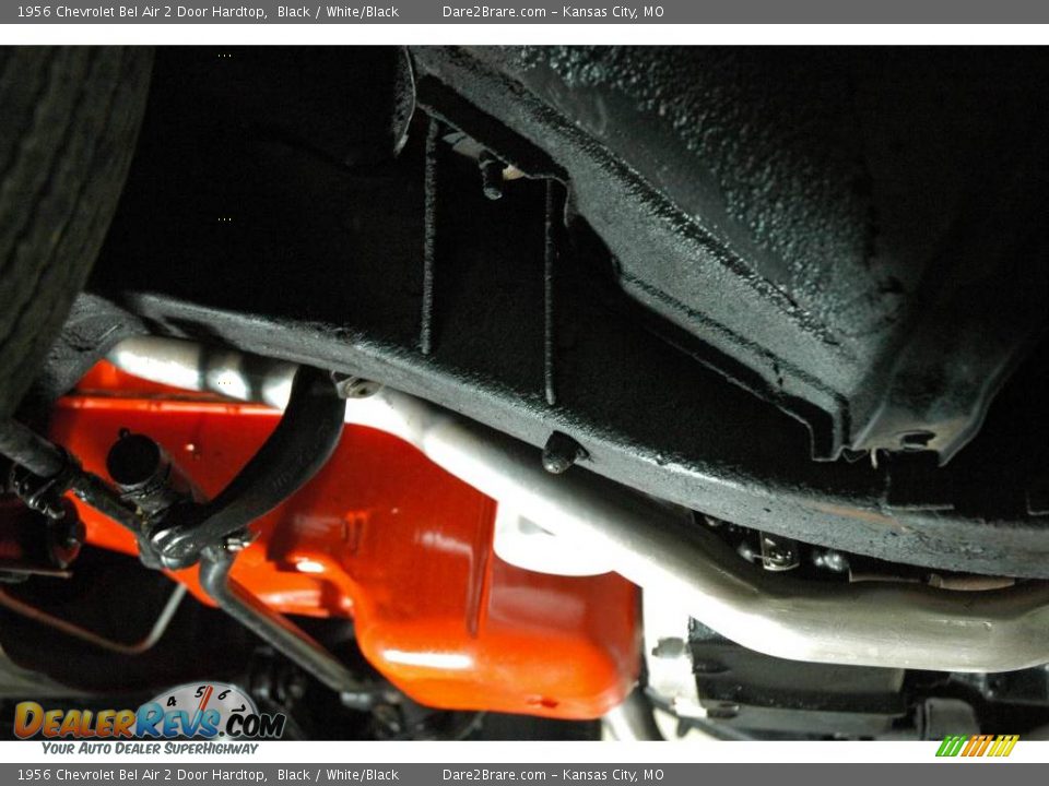 1956 Chevrolet Bel Air 2 Door Hardtop Black / White/Black Photo #34