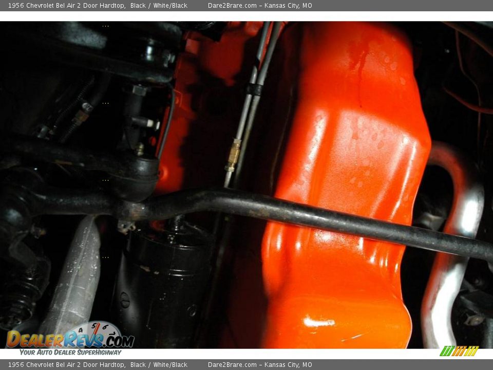 1956 Chevrolet Bel Air 2 Door Hardtop Black / White/Black Photo #36