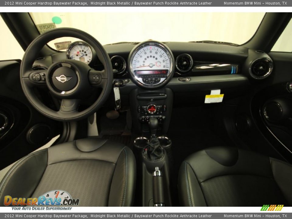 Bayswater Punch Rocklite Anthracite Leather Interior - 2012 Mini Cooper Hardtop Bayswater Package Photo #3