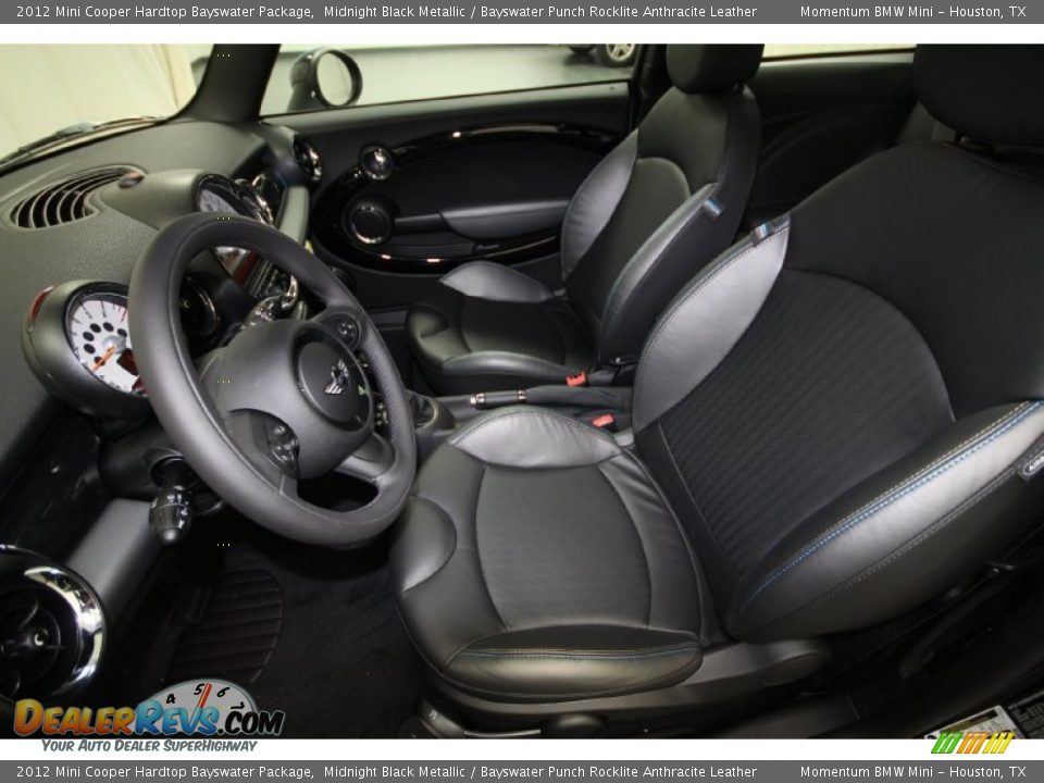 Bayswater Punch Rocklite Anthracite Leather Interior - 2012 Mini Cooper Hardtop Bayswater Package Photo #4