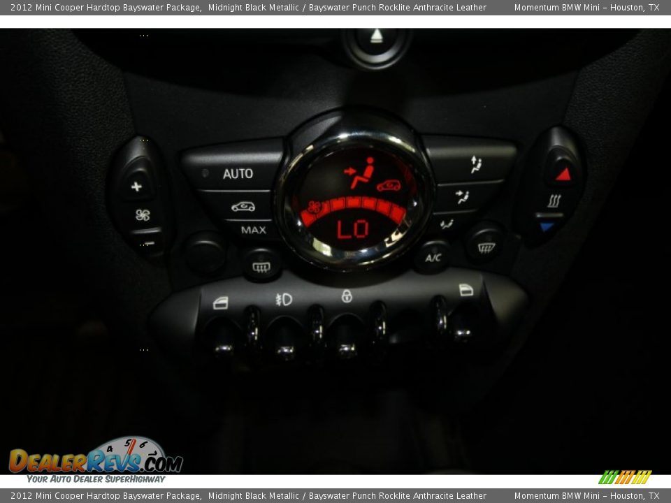 2012 Mini Cooper Hardtop Bayswater Package Midnight Black Metallic / Bayswater Punch Rocklite Anthracite Leather Photo #16