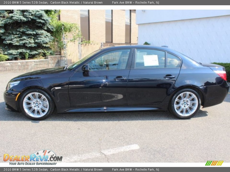 Carbon Black Metallic 2010 BMW 5 Series 528i Sedan Photo #8