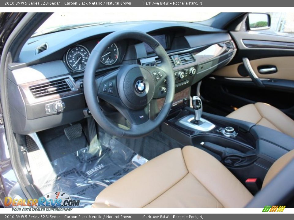 Natural Brown Interior - 2010 BMW 5 Series 528i Sedan Photo #10