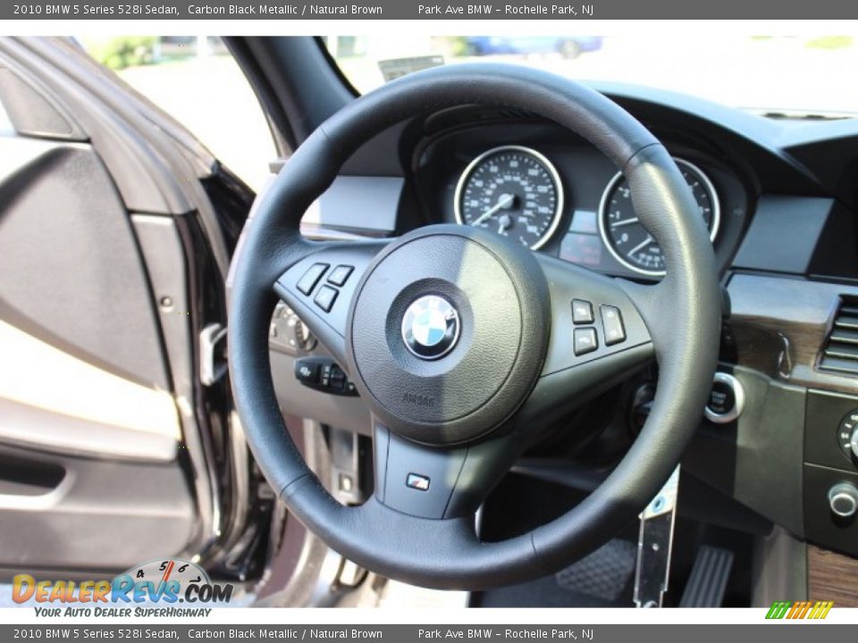 2010 BMW 5 Series 528i Sedan Steering Wheel Photo #16