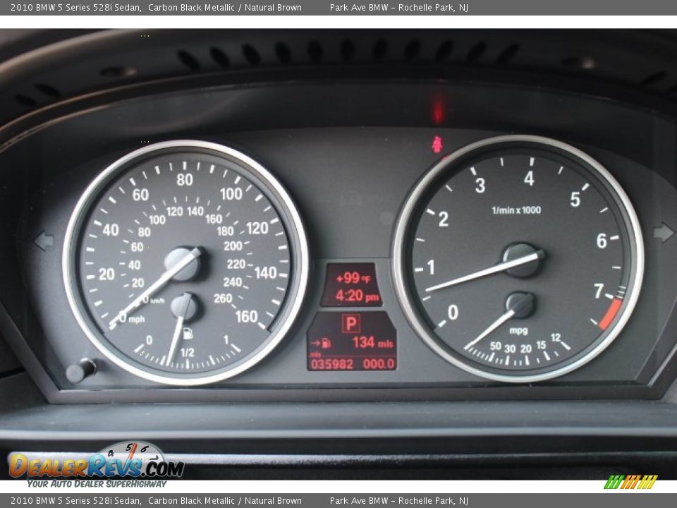 2010 BMW 5 Series 528i Sedan Gauges Photo #19