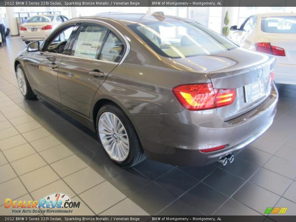 2012 BMW 3 Series 328i Sedan Sparkling Bronze Metallic / Venetian Beige Photo #3