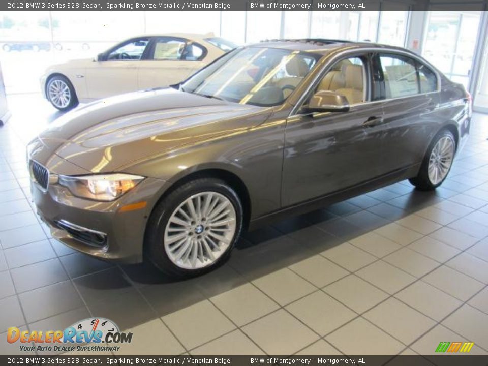 2012 BMW 3 Series 328i Sedan Sparkling Bronze Metallic / Venetian Beige Photo #4