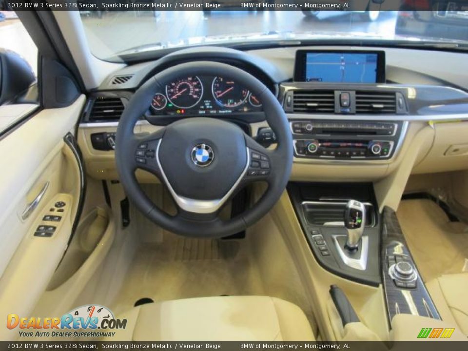 2012 BMW 3 Series 328i Sedan Sparkling Bronze Metallic / Venetian Beige Photo #7