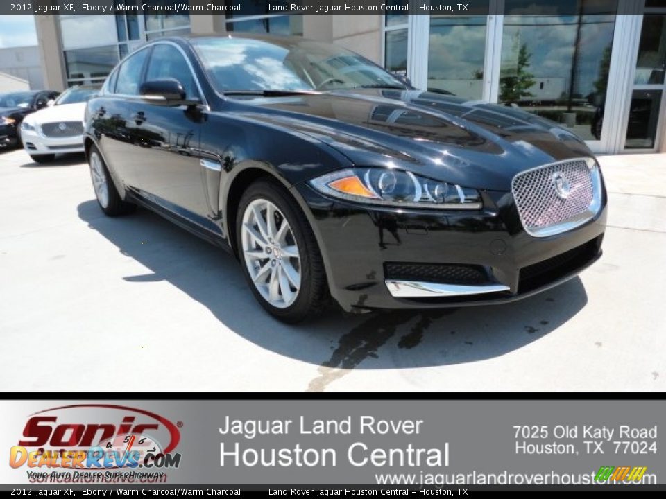 2012 Jaguar XF Ebony / Warm Charcoal/Warm Charcoal Photo #1
