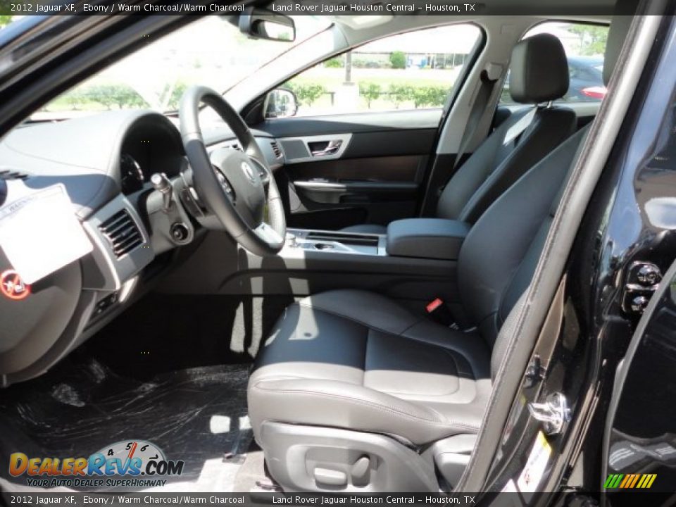 2012 Jaguar XF Ebony / Warm Charcoal/Warm Charcoal Photo #2