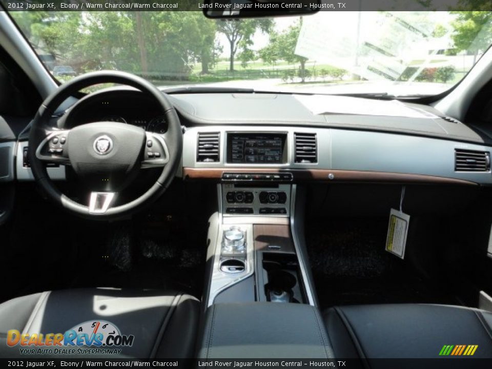 2012 Jaguar XF Ebony / Warm Charcoal/Warm Charcoal Photo #3