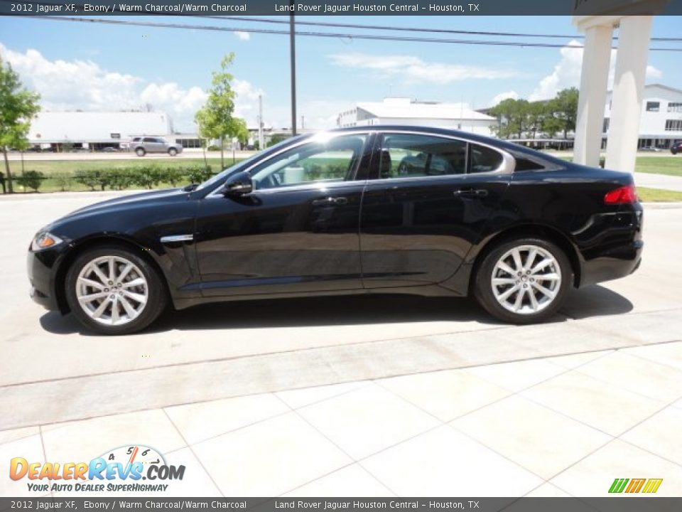 2012 Jaguar XF Ebony / Warm Charcoal/Warm Charcoal Photo #6