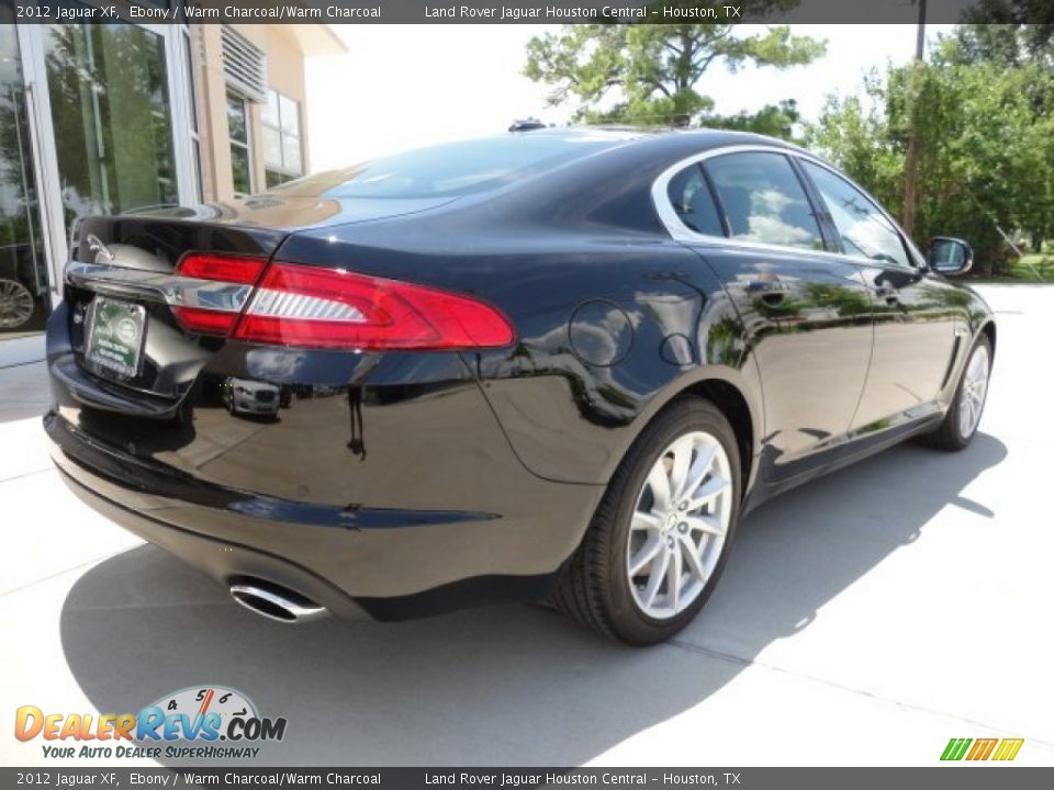 2012 Jaguar XF Ebony / Warm Charcoal/Warm Charcoal Photo #8