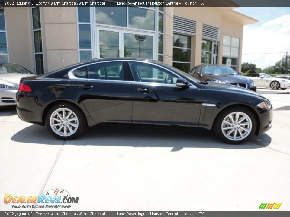 2012 Jaguar XF Ebony / Warm Charcoal/Warm Charcoal Photo #9